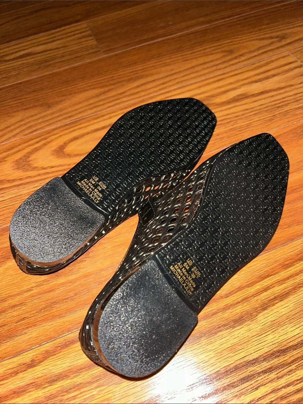 Sam Edelman Black Mesh Mary Jane Flats